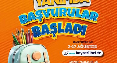 Kayseri Büyükşehir'in 5 bin TL'lik eğitim desteği başvuruları başladı