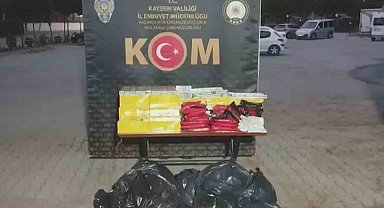Kayseri'de kaçak sigara operasyonu