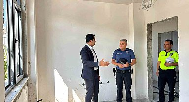 Kemah'ta İlçe Emniyet Amirliği hizmet binası inşaatı sürüyor