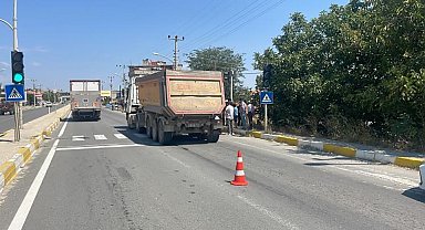 Keşan'da tırın çarptığı yaya tedavi gördüğü hastanede hayatını kaybetti