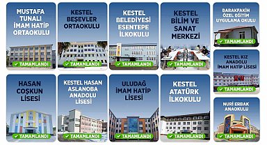 Kestel Belediyesi'nin okullarda bakım mesaisi