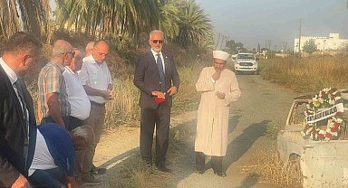 Kıbrıs şehidi gazeteci Adem Yavuz, 52 yıl önce Rumların saldırısına uğradığı yerde anıldı