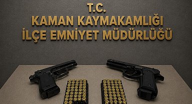 Kırşehir'deki denetimlerde çok sayıda silah ve mühimmat ele geçirildi