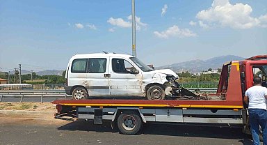 Kontrolden çıkan araç takla attı: 4 yaralı