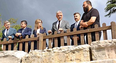 Konuralp Antik Kenti'nde tarihi miras için çalışmalar sürüyor