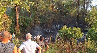 Köyceğiz'de ormanlık alana sıçrayan yangın kısa sürede söndürüldü