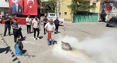 Köyde kendi yangın söndürme sistemini kurdular, itfaiyeden eğitim aldılar