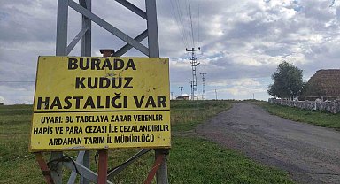 Kuduz nedeniyle mahalleye giriş çıkışlar yasaklandı