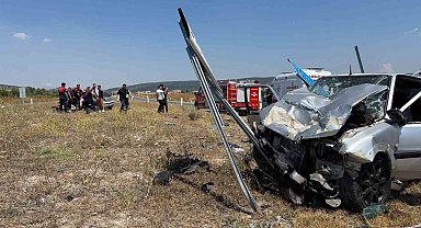 Kütahya'da trafik kazası: 1 ölü 5 yaralı