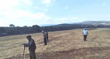 Kütahya'da yangının ardından tarım arazilerinde hasar tespiti