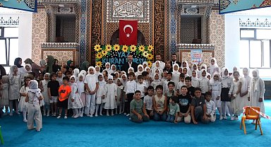 Kütahya'da yaz Kur'an kursu öğrencileri camide buluştu