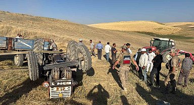 Malazgirt'te takla atan traktörün sürücüsü hayatını kaybetti