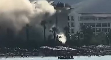 Marmaris'teki otelde baca yangını