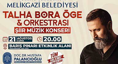 Melikgazi'de şiir ve türkü dolu geceye davet