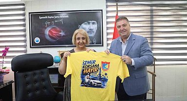 Menderes Başkanvekili Şen'e taksicilerden hayırlı olsun ziyareti