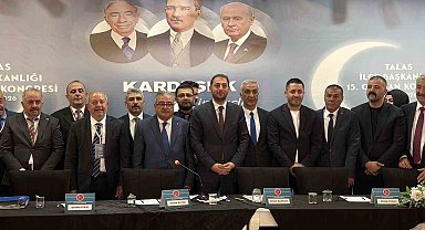 MHP Talas İlçe Başkanlığı'nda Kayhan Saraç güven tazeledi