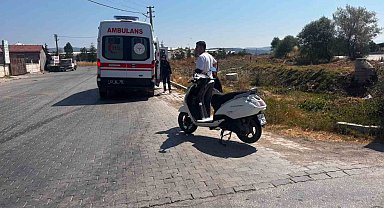 Motosiklet takla attı, sürücüsü yaralandı