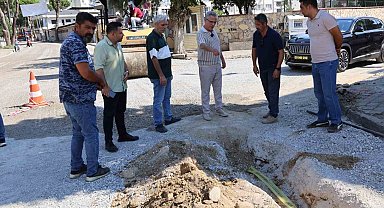 Nazilli Belediye Başkanı Tetik, yol çalışmalarını yerinde inceledi