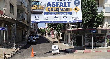 Nazilli Belediyesi ilçedeki yol çalışmalarını sürdürüyor