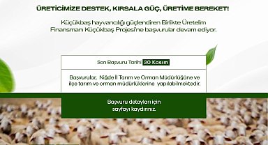 Niğde Valiliği'nden küçükbaş hayvancılık projesine başvuru duyurusu