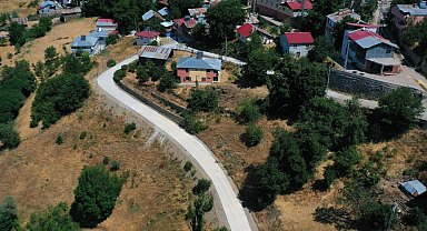 Ordu'nun kırsalında beton yol çalışmaları sürüyor
