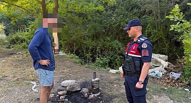 Ormanlık alanda mangal yakan şahsa 3 bin 705 lira ceza