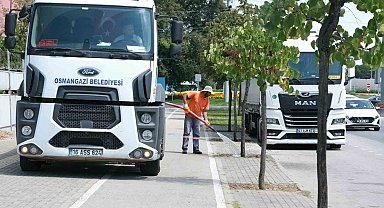 Osmangazi'de yeşil alanlarda titiz çalışma