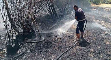 Ot yangını paniğe neden oldu