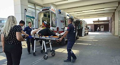 Otomobil bariyerlere çarptı: 1 yaralı