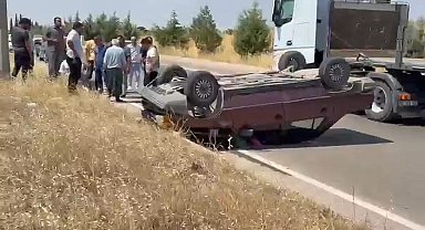 Otomobil takla attı: 2 yaralı