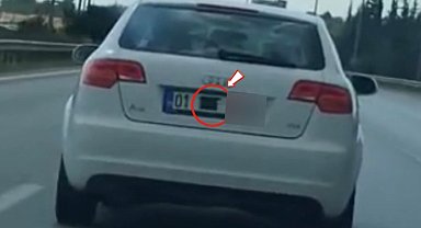 Otoyolda plaka gizleyerek seyreden araca 140 bin TL ceza