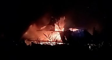 Pokut Yaylası'nda çıkan yangında 1 işletme kül oldu