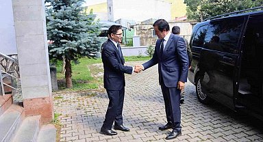 Rektör Emiroğlu'ndan Kaymakam Sakızcı'ya hayırlı olsun ziyareti