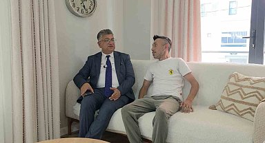 Rektör Kızıltoprak'tan 18 yıl sonra yeniden uyuyabilen Gazi Mehmet Tüfek'e anlamlı ziyaret