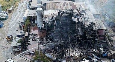Salihli'de felaketin boyutu havadan görüntülendi