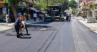 Salihli'nin Şüheda Caddesi baştan aşağı yenileniyor
