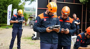 Samsun'da AFAD'ın İHA destekli arama-kurtarma yarışması başladı