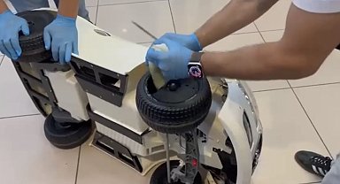 Samsun'da akülü çocuk aracının tekerleğine zulalanmış 705 gram metamfetamin ele geçirildi