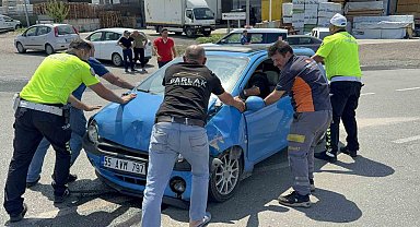 Samsun'da iki otomobil çarpıştı: 1 yaralı