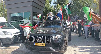 Şanlıurfa'da Filistin konvoyuna görkemli karşılama