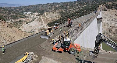 Sarıçay Barajı'nda gövdenin yüzde 92'si tamamlandı