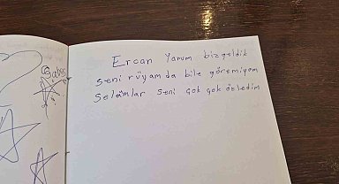 Şehitlik anı defterindeki duygusal yazılar