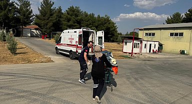 Siirt'te beyin kanaması geçiren kadın ambulans helikopterle hastaneye sevk edildi