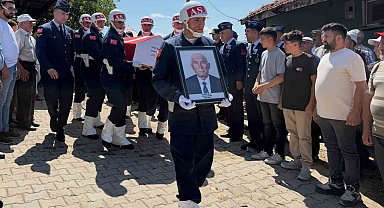Simav'da Kıbrıs gazisi Nazlım Abay son yolculuğuna uğurlandı