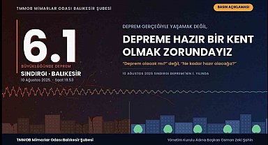 Sındırgı depreminin 1. yılında Mimarlar Odasından uyarı;