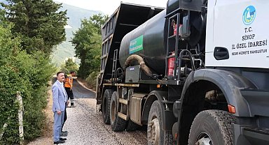 Sinop'ta sathi kaplama çalışmaları