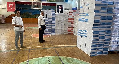 Söke'de ücretsiz ders kitaplarının dağıtım hazırlıkları sürüyor