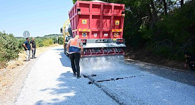 Soma'da mahalle yollarına ikinci kat asfalt atılıyor