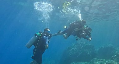 Su altının renkli dünyası, Marmaris'e dalış turizmiyle hayat veriyor