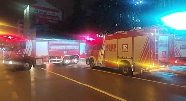 Sultanbeyli'de alışveriş merkezinde korkutan yangın
